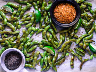 Wow Your Guests with Roasted Edamame with Togarashi