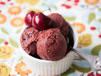 5 Minutes + 6 Ingredients = Dairy-Free Cherry Chocolate Ice Cream