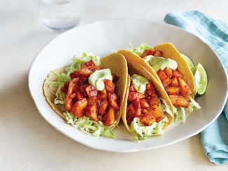 Jackfruit Tacos with Avocado-Cilantro Crema