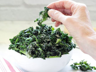 Air Fryer Garlic Parmesan Kale Chips - Food & Nutrition Magazine - Stone Soup