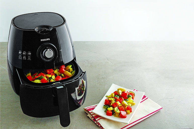 Philips Air Fryer filled with vegetables