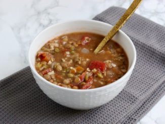 Lentil and Brown Rice Soup - Food & Nutrition Magazine - Stone Soup