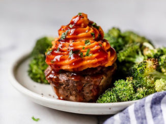 BBQ Meatloaf Muffins with Sweet Potato Topping - Food & Nutrition Magazine - Stone Soup