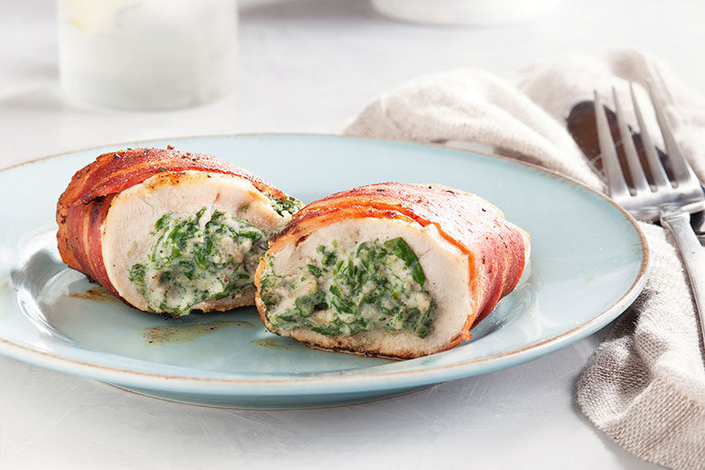 Chicken Breasts Stuffed with Walnuts and Swiss Chard