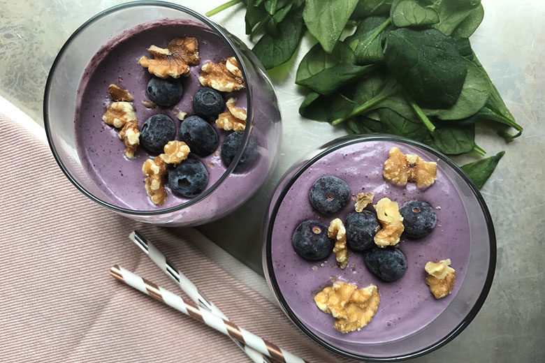 Blueberry Walnut Smoothie - Food & Nutrition Magazine - Stone Soup