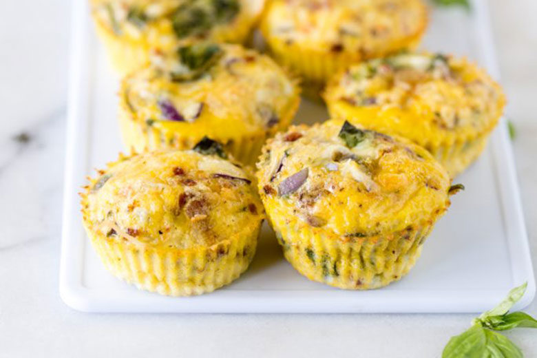 Bacon, Basil and Sun-Dried Tomato Egg Muffins | Food & Nutrition | Stone Soup